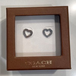 Coach Open Heart Studs